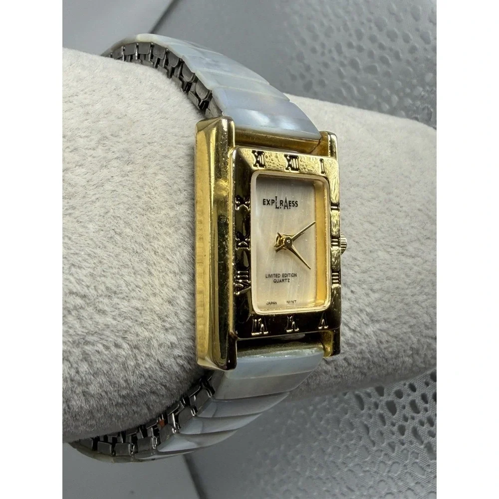 LA Express LAX997L-073 New Battery Ladies MOP Watch 21MM 5.75